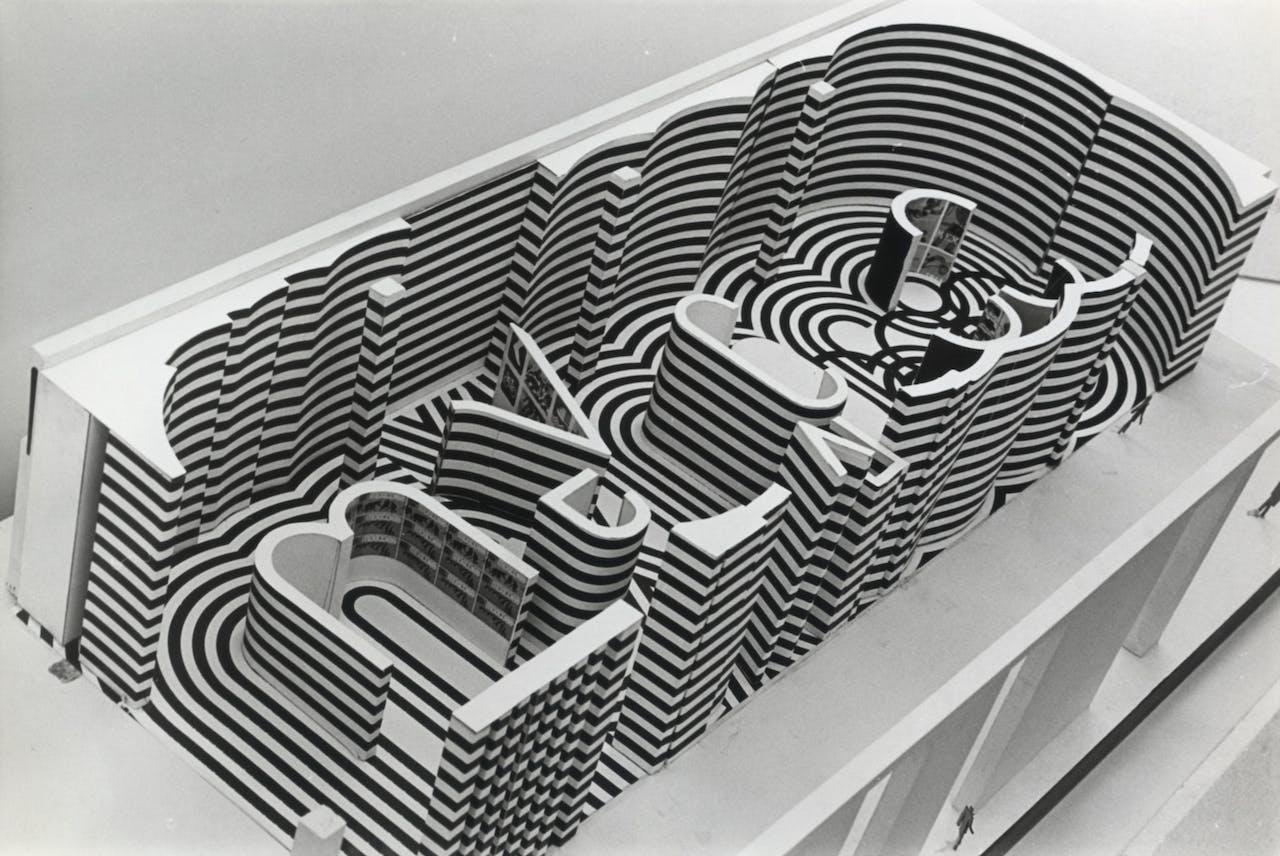 XIV Triennale - Sezioni nazionali - Messico - Modello in scala dell'allestimento della sezione messicana, progetto di Eduardo Terrazas, 1968